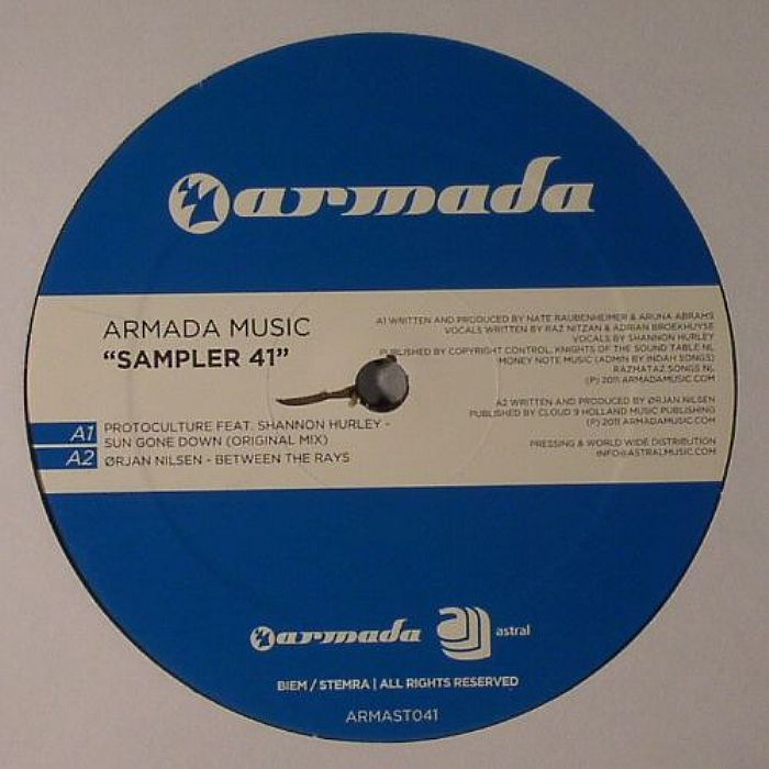 PROTOCULTURE/ORJAN NILSEN/THRUGGAR/A FORCE - Armada Music Sampler 41