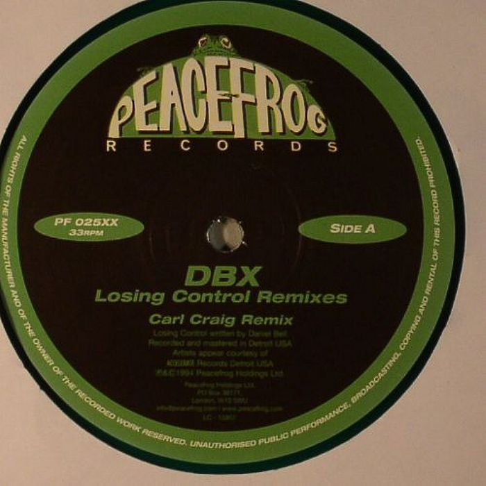 DBX - Losing Control Remixes (Limited 20th Anniversary Vinyl Edition)