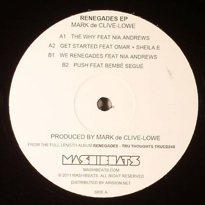 DE CLIVE LOWE, Mark - Renegades EP