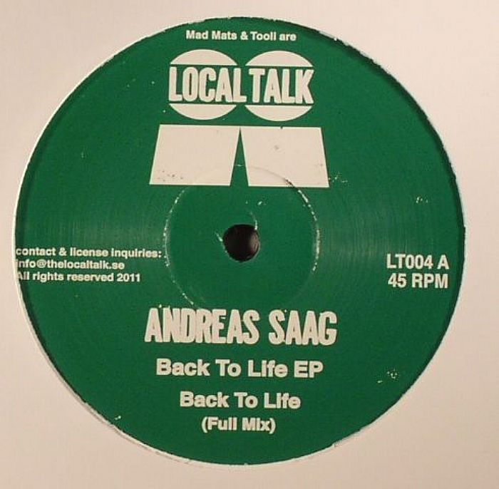SAAG, Andreas - Back To Life EP