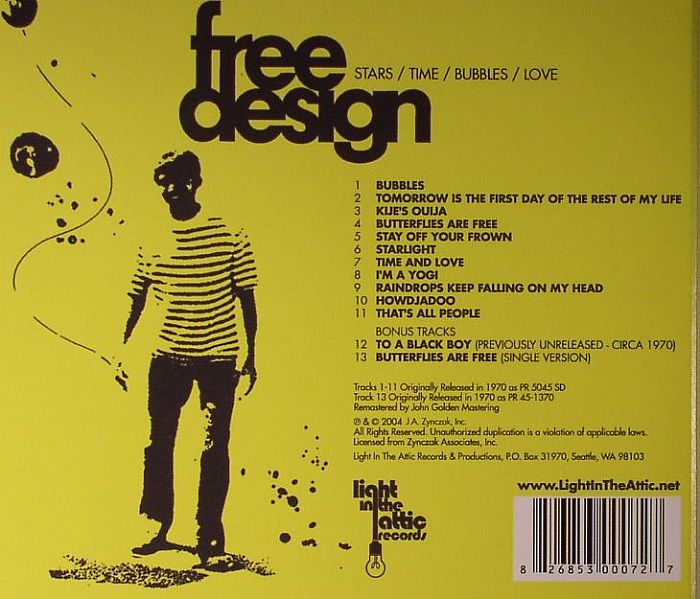 FREE DESIGN, The - Stars Times Bubbles Love (expanded reissue)