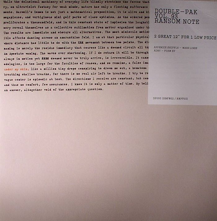 APENDICS SHUFFLE/ADNY - Double Pak Vol 93