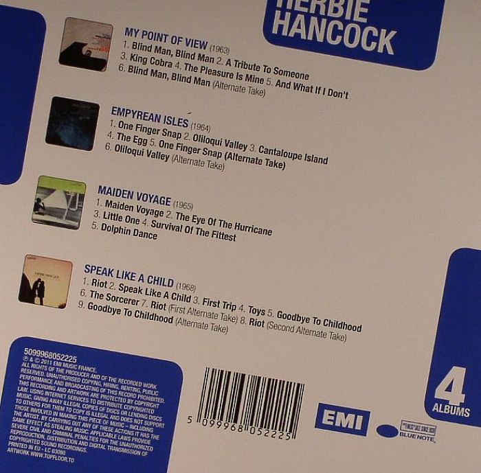 HANCOCK, Herbie - My Point Of View/Empyrean Isles/Maiden Voyage/Speak Like A Child