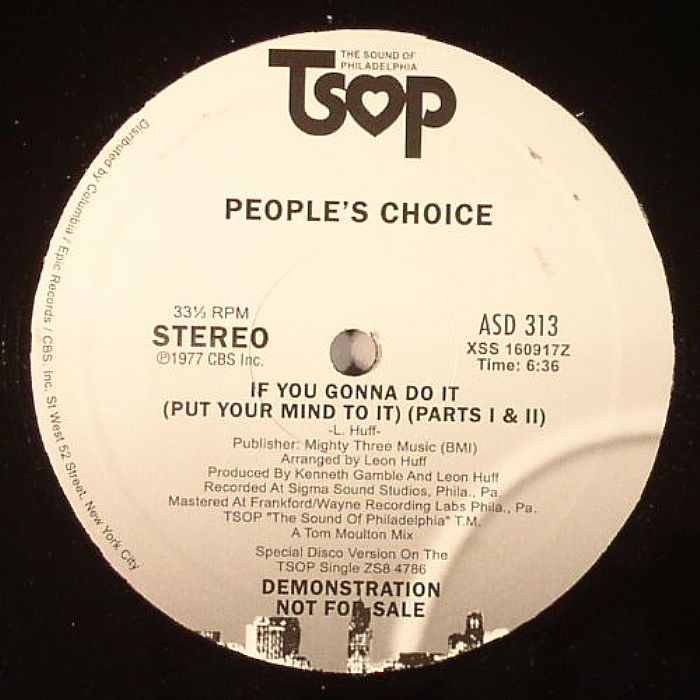 People's Choice – If You Gonna Do It (Put Your Mind To It) vinyl cover
