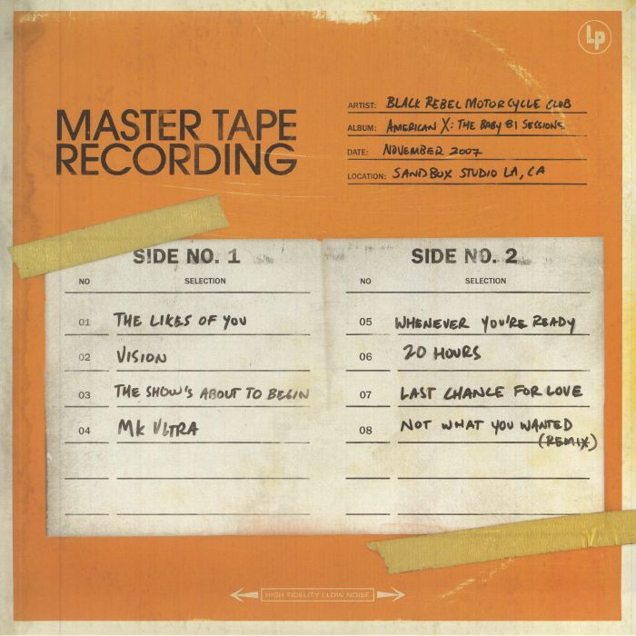 Black Rebel Motorcycle Club – American X: The Baby 81 Sessions vinyl cover