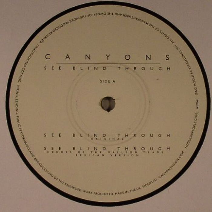 CANYONS - See Blind Through