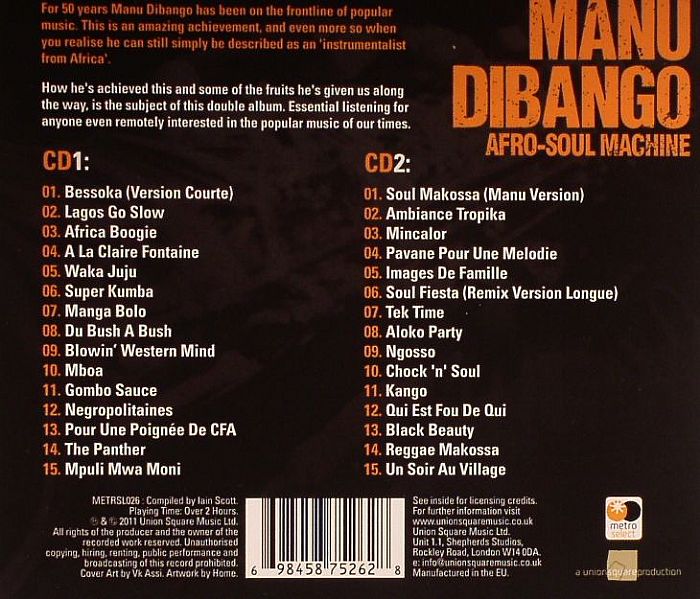 DIBANGO, Manu - Afro Soul Machine