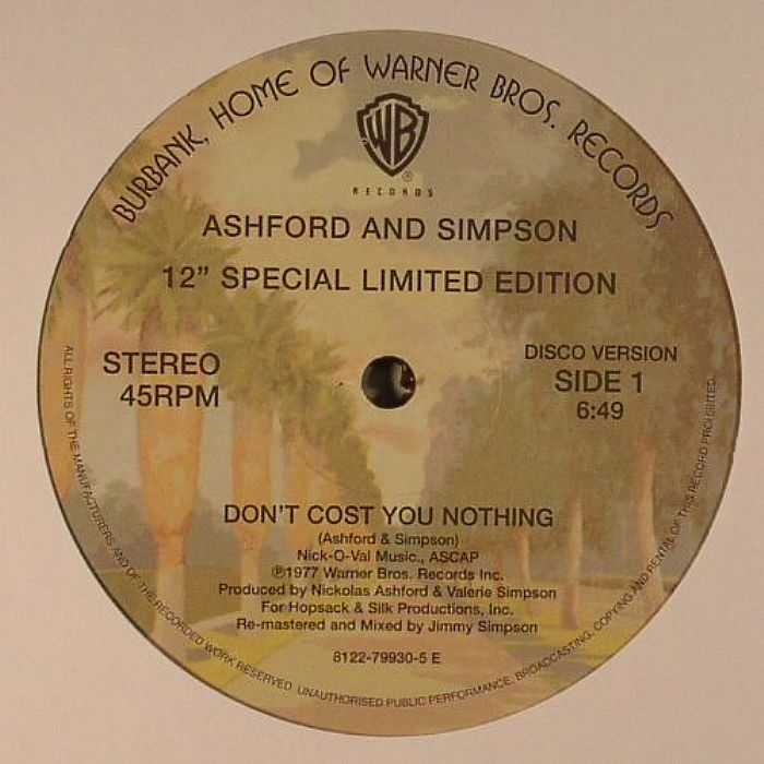 ASHFORD & SIMPSON - Don't Cost You Nothing