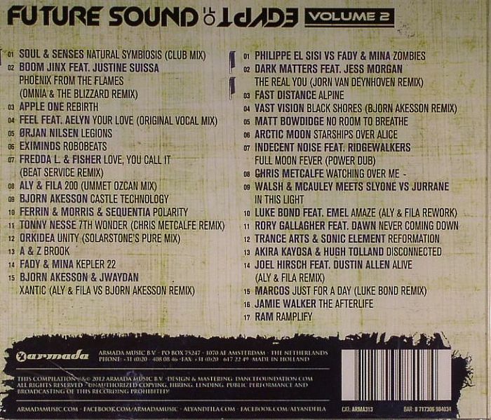 ALY & FILA/VARIOUS - Future Sound Of Egypt Volume 2