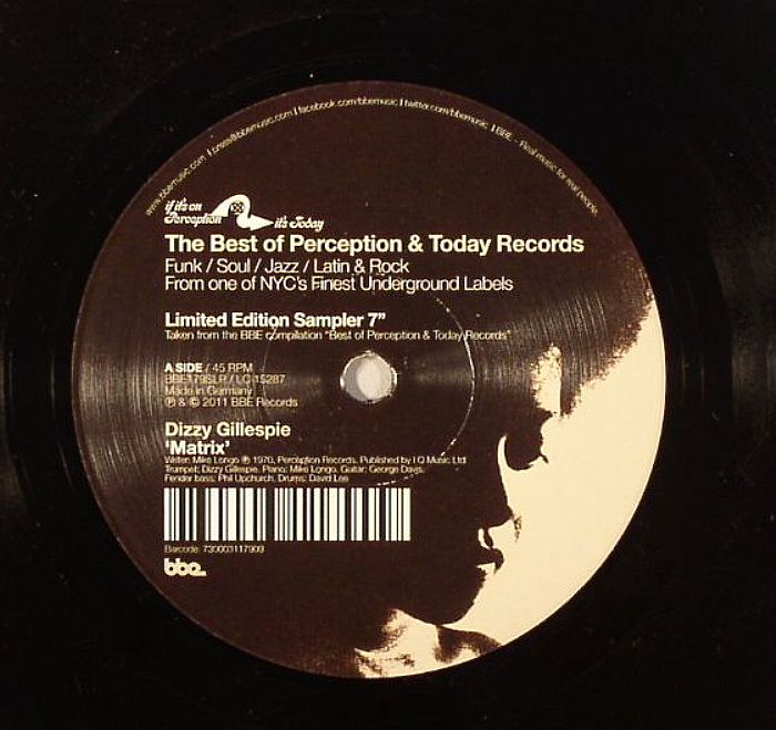 GILLESPIE, Dizzy/ASTRUD GILBERTO - The Best Of Perception & Today Records: Record Store Day Sampler