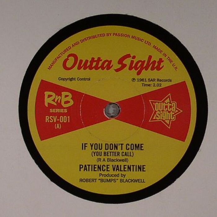 VALENTINE, Patience/BARBARA DANE - If You Don't Come
