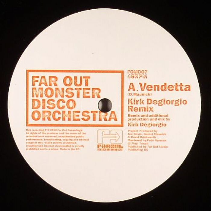 FAR OUT MONSTER DISCO ORCHESTRA - Vendetta