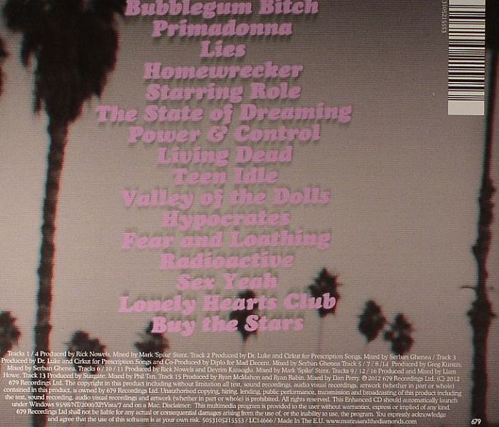 MARINA & THE DIAMONDS Electra Heart vinyl at Juno Records.