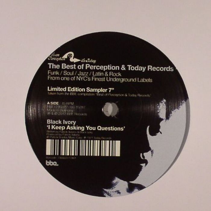 BLACK IVORY/THE FATBACK BAND - The Best Of Perception & Today Records Sampler