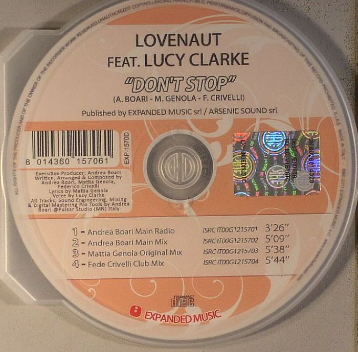 LOVENAUT feat LUCY CLARKE - Don't Stop