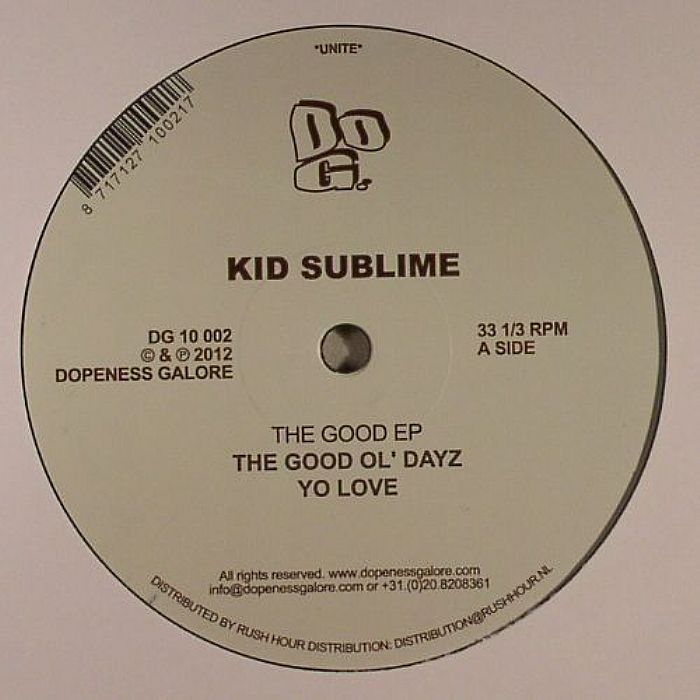 KID SUBLIME - The Good EP