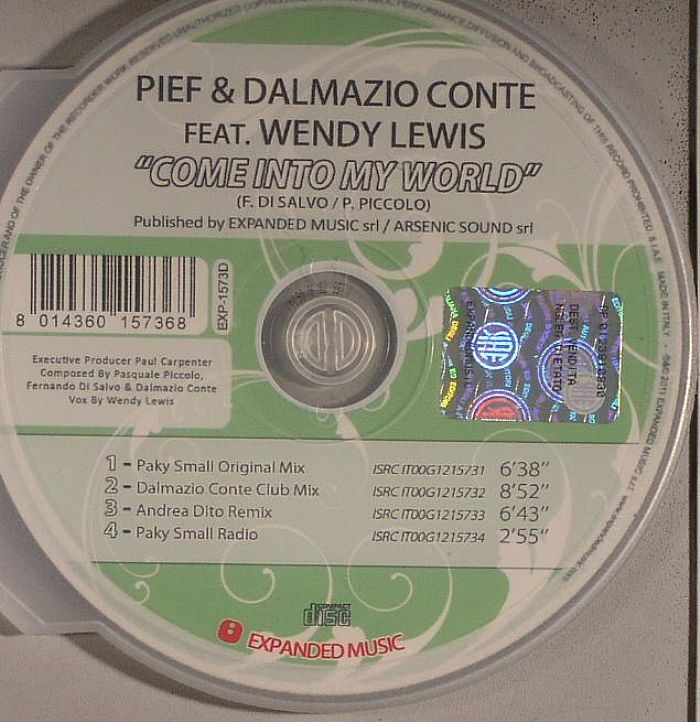 PIEF & DALMAZIO CONTE feat WENDY LEWIS - Come Into My World