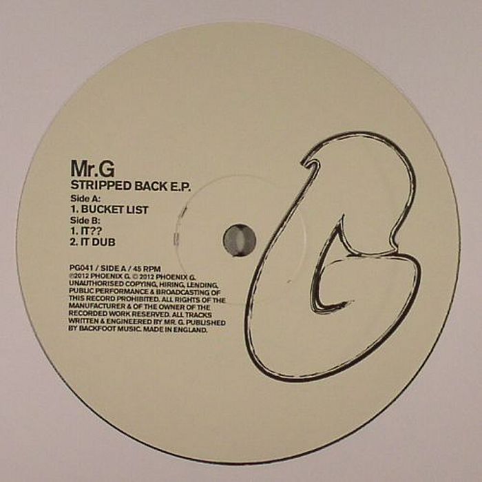 MR G - Stripped Back EP