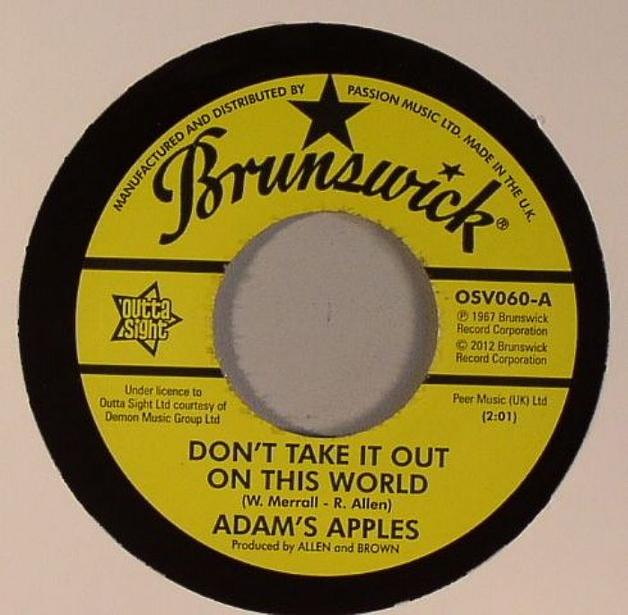 ADAMS APPLES - Don't Take It Out On This World