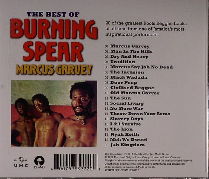 BURNING SPEAR - Marcus Garvey: The Best Of Burning Spear