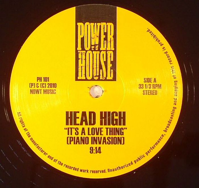 HEAD HIGH aka SHED - It's A Love Thing (Piano Invasion)