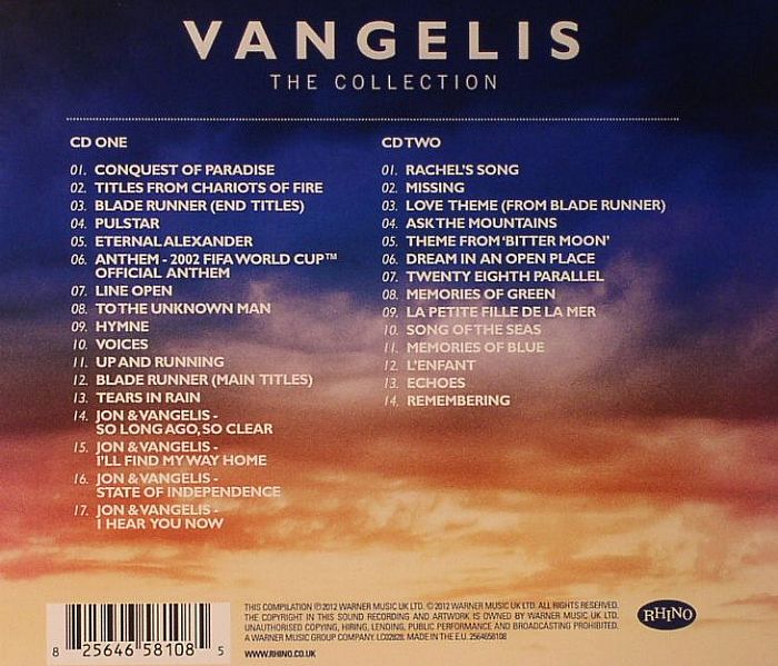 Vangelis Twenty Eighth Parallel Vangelis Twenty Eighth Parallel