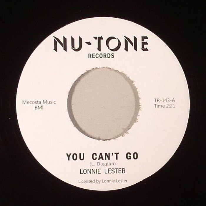 LESTER, Lonnie/CHUCK DANZY - You Can't Go