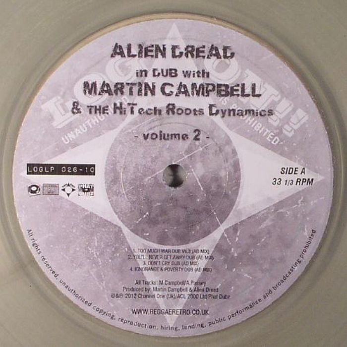 CAMPBELL, Martin/THE HI TECH ROOTS DYNAMICS - Alien Dread In Dub Vol 2