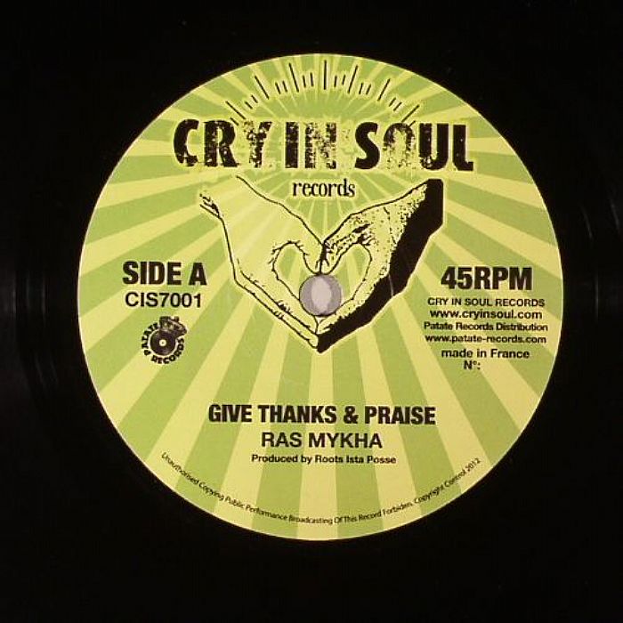 Ras Mykha | Fisherman Stepper – Cry In Soul 7001 vinyl cover