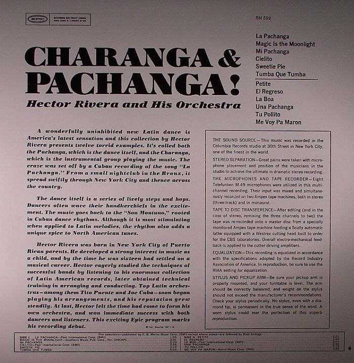 RIVERA, Hector & HIS ORCHESTRA - Charanga & Pachanga!