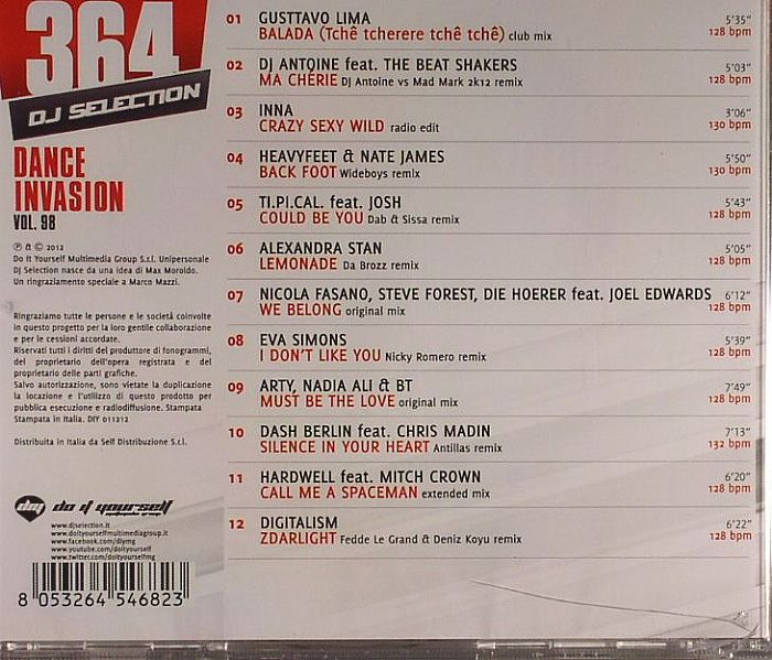 VARIOUS - DJ Selection Vol 364: Dance Invasion Vol 98