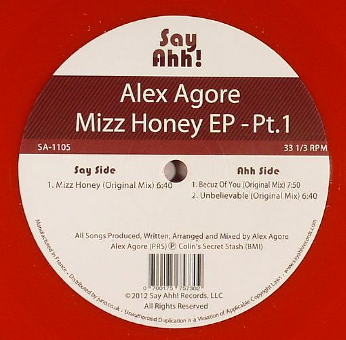 AGORE, Alex - Mizz Honey EP - Pt 1