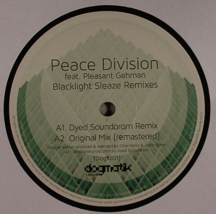 PEACE DIVISION feat PLEASANT GEHMAN - Blacklight Sleaze