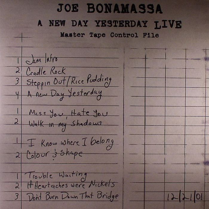 BONAMASSA, Joe - A New Day Yesterday Live