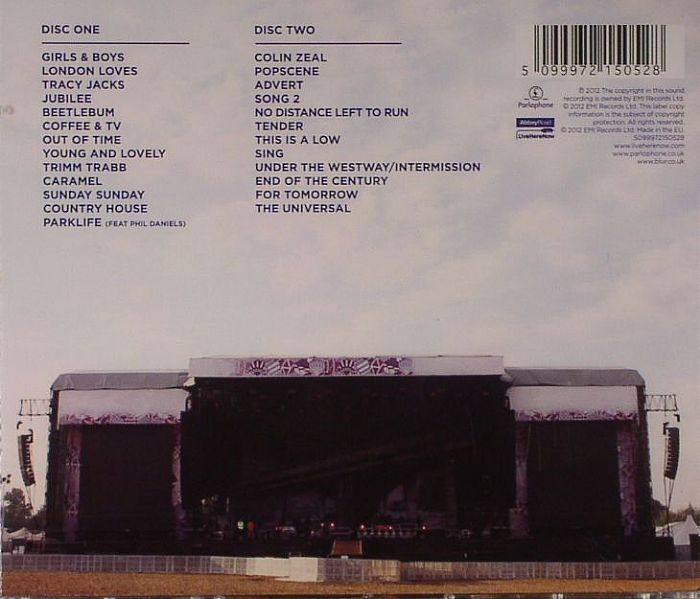 trimm finance Live Hyde In Park vinyl August BLUR Parklive: 2012 12th at