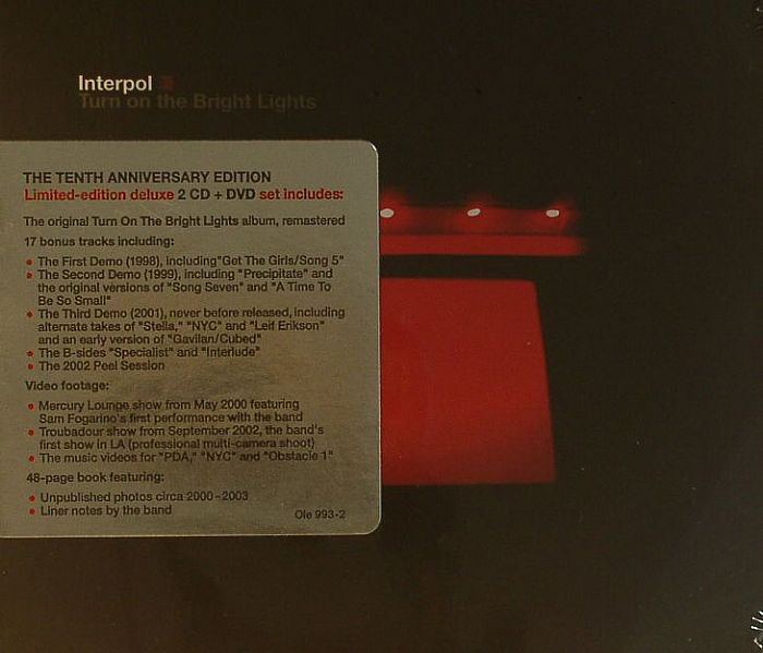 INTERPOL - Turn On The Bright Lights: Tenth Anniversary Edition