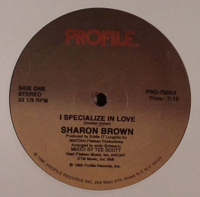 BROWN, Sharon - I Specialize In Love