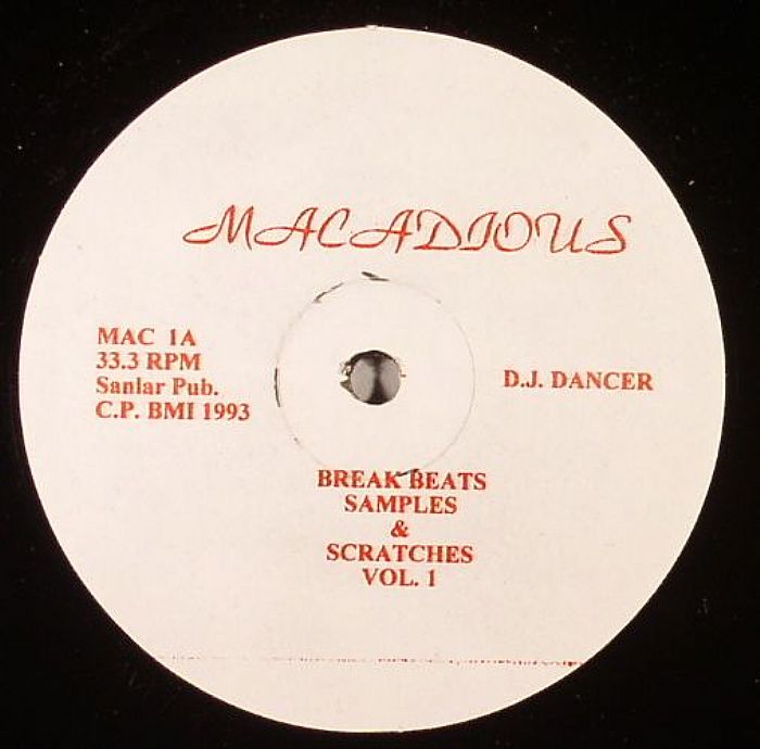 DJ DANCER - Break Beats Samples & Scratches Vol 1 (warehouse find)