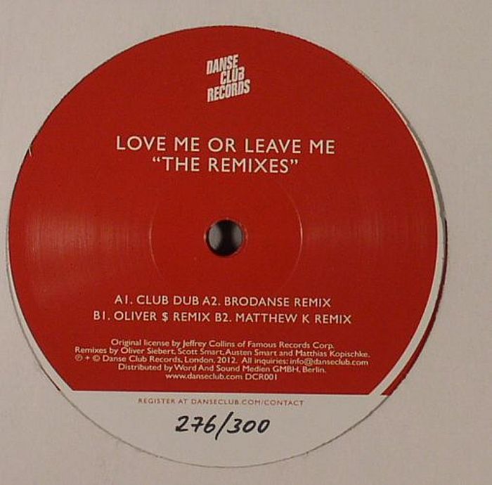 LEE, Cherie - Love Me Or Leave Me: The Remixes