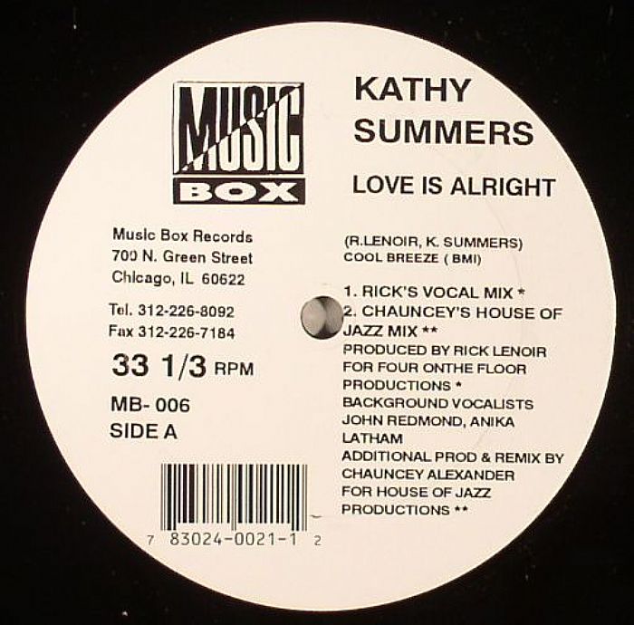 SUMMERS, Kathy - Love Is Alright (warehouse find)