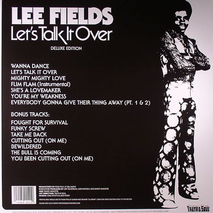 FIELDS, Lee - Let's Talk It Over (deluxe edition)