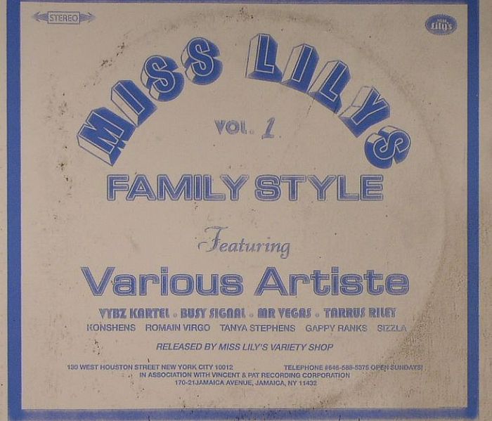 VARIOUS - Miss Lily's Family Style Vol 1