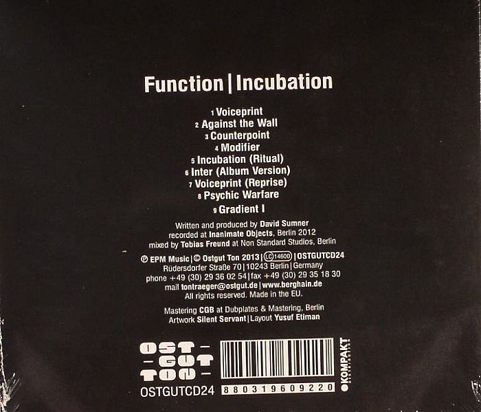 FUNCTION - Incubation