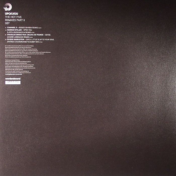 CHANNEL X/GUNNAR STILLER/DOUGLAS GREED/RUEDE HAGELSTEIN - The Hot Five Remixes Part 2