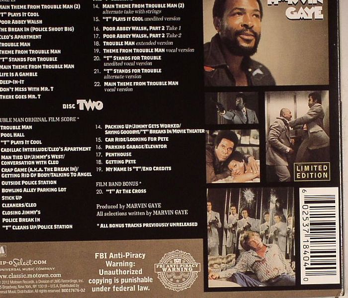 GAYE, Marvin - Trouble Man (40th Anniversary Expanded Edition)