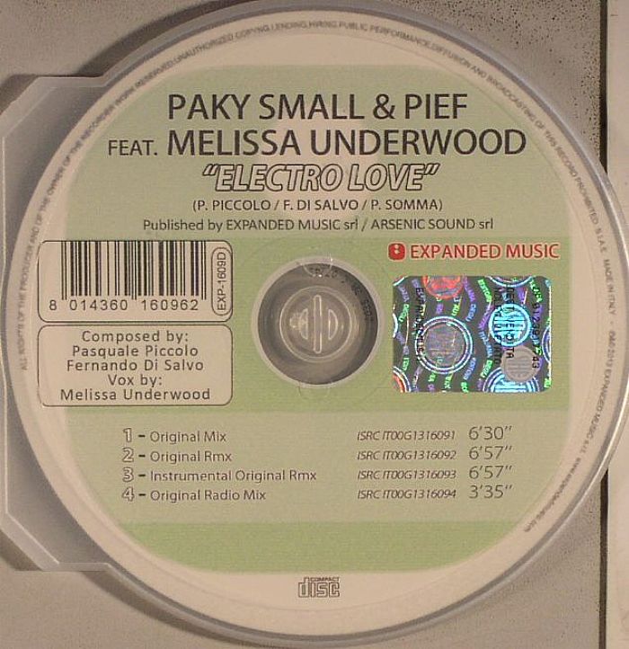 PAKY SMALL/PIEF feat MELISSA UNDERWOOD - Electo Love