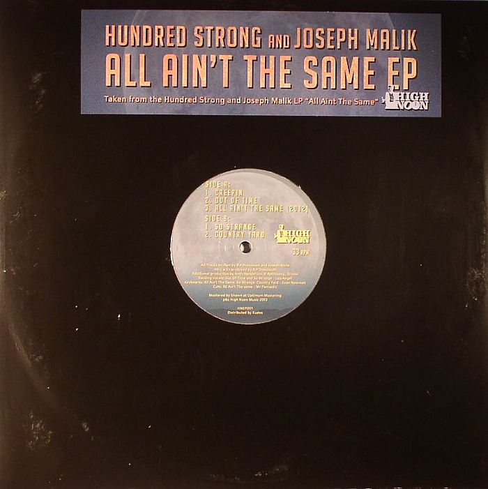 HUNDRED STRONG/JOSEPH MALIK - All Ain't The Same EP