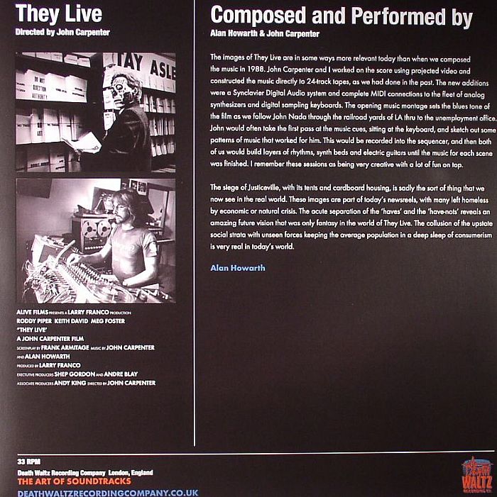 CARPENTER, John - They Live (remastered)