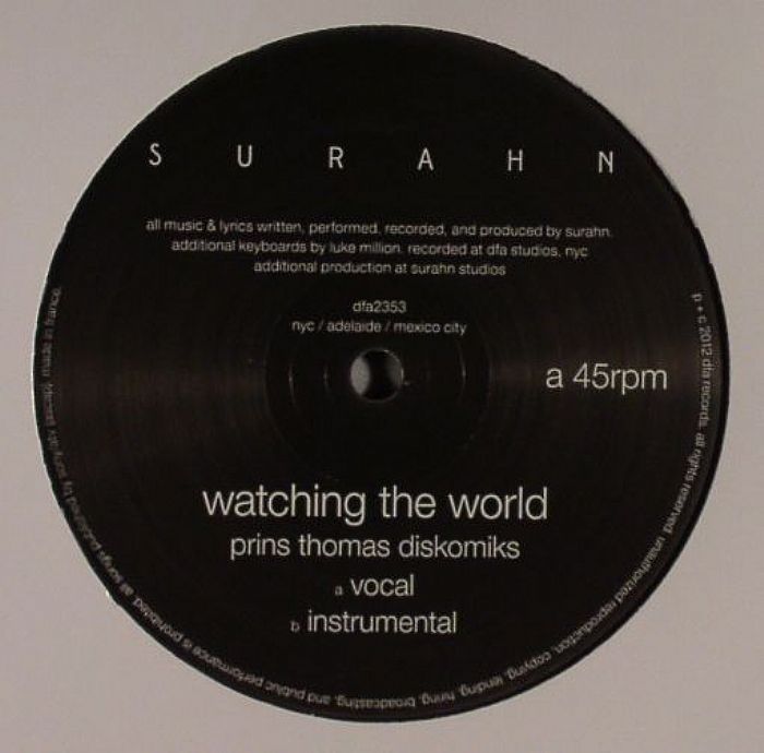 SURAHN - Watching The World (Prins Thomas Diskomiks)
