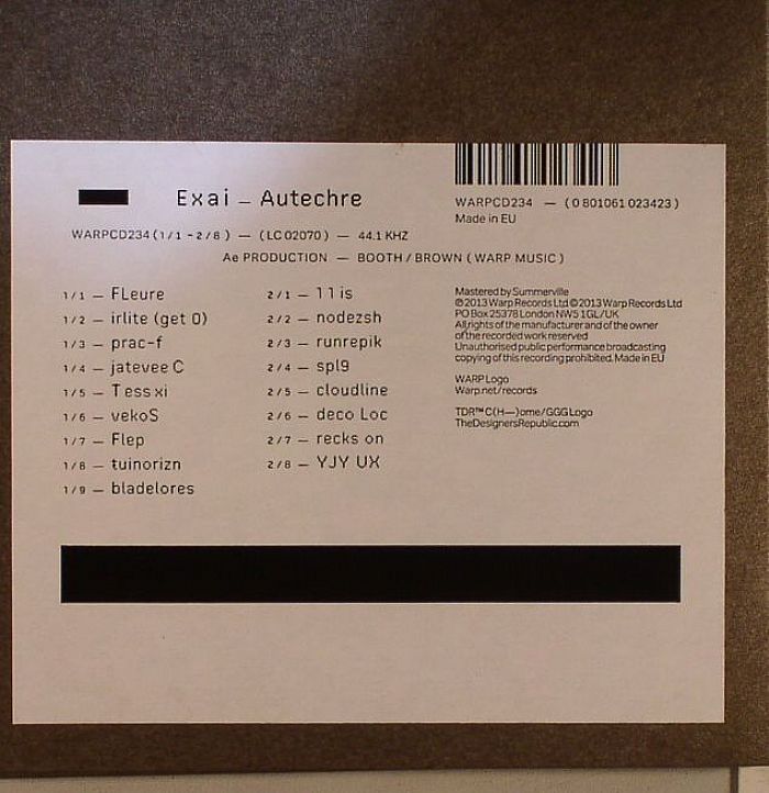 AUTECHRE - Exai